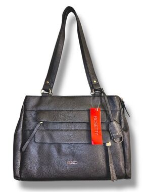 🖤 Rosetti Stacy Satchel Pewter Large Shoulder Bag NWT